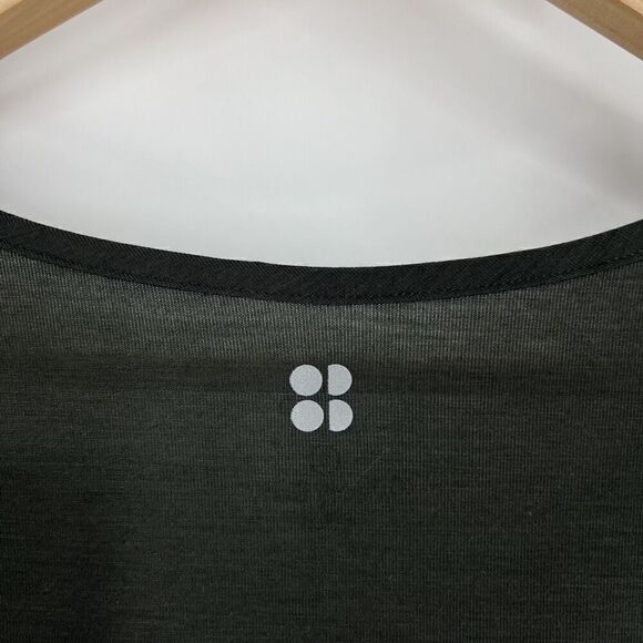 Sweaty Betty Top Size Small Womens Olive Green Split Back Long Sleeve Yoga Shirt - Picture 8 of 10